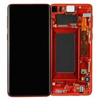 Ecran Complet Galaxy S10 (G973F) Rouge (Service Pack) GH82-18835H