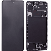 Ecran Samsung A71 (A715F) Noir (Avec Châssis) Incell