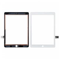 Vitre tactile iPad 2018 9.7″ (iPad 6e) (A1893/A1954) Blanc + Autocollant