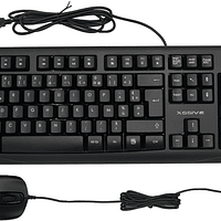 Ensemble clavier et souris filaire Xssive AZERTY XSS-KMSET2