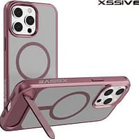 Coque arrière Xssive compatible avec Magsafe avec STAND2 iPhone 13 Pro - Or rose