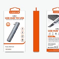 Hub USB 4 en 1 Vers USB Xssive