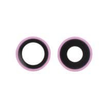 Lentille Caméra Arrière avec Contour iPhone 16 / 16 Plus (Rose) (Lot de 2)