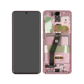 Ecran Complet Rose Galaxy S20 (G980F/G981B) (Sans Camera) Service Pack GH82-31432C