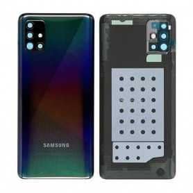 Vitre arrière Samsung Galaxy A51 (A515F) Prism Noir (Original Démonté)