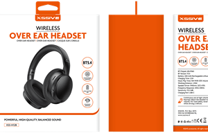 Casque supra-auriculaire sans fil Xssive – Noir
