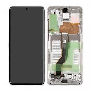 Ecran Complet Galaxy S20 Plus Blanc (G985F/G985B) (Sans Camera) (Origine Service Pack Avec Chassis) GH82-31441B