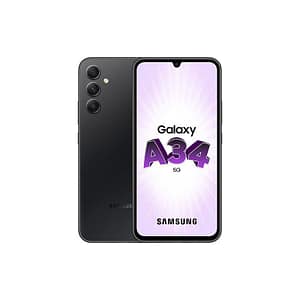 Ecran Samsung Galaxy A34 5G Noire (Service Pack) Avec Châssis (GH82-31200A/GH82-31201A/GH82-31201A)