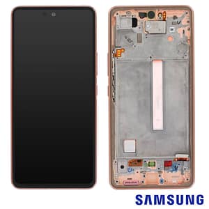 Ecran Complet Galaxy A53 5G (A536B) Pêche (Service Pack) GH82-28024D