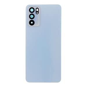 Couvercle De Batterie+Adhésif de Couvercle De Batterie+Objectif de Caméra Arrière et Lunette OPPO Reno6 5G CPH2251 Blue Original