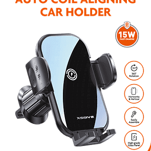 XSSIVE 15W chargeur sans fil bobine automatique alignement support pour voiture