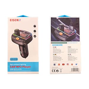 Transmetteur FM Eisenz avec 2 USB + 1 PD – EZ-C15