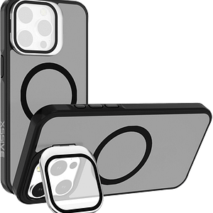 Coque arrière Xssive pour Magsafe avec objectif standard pour iPhone 16 Pro – Noir